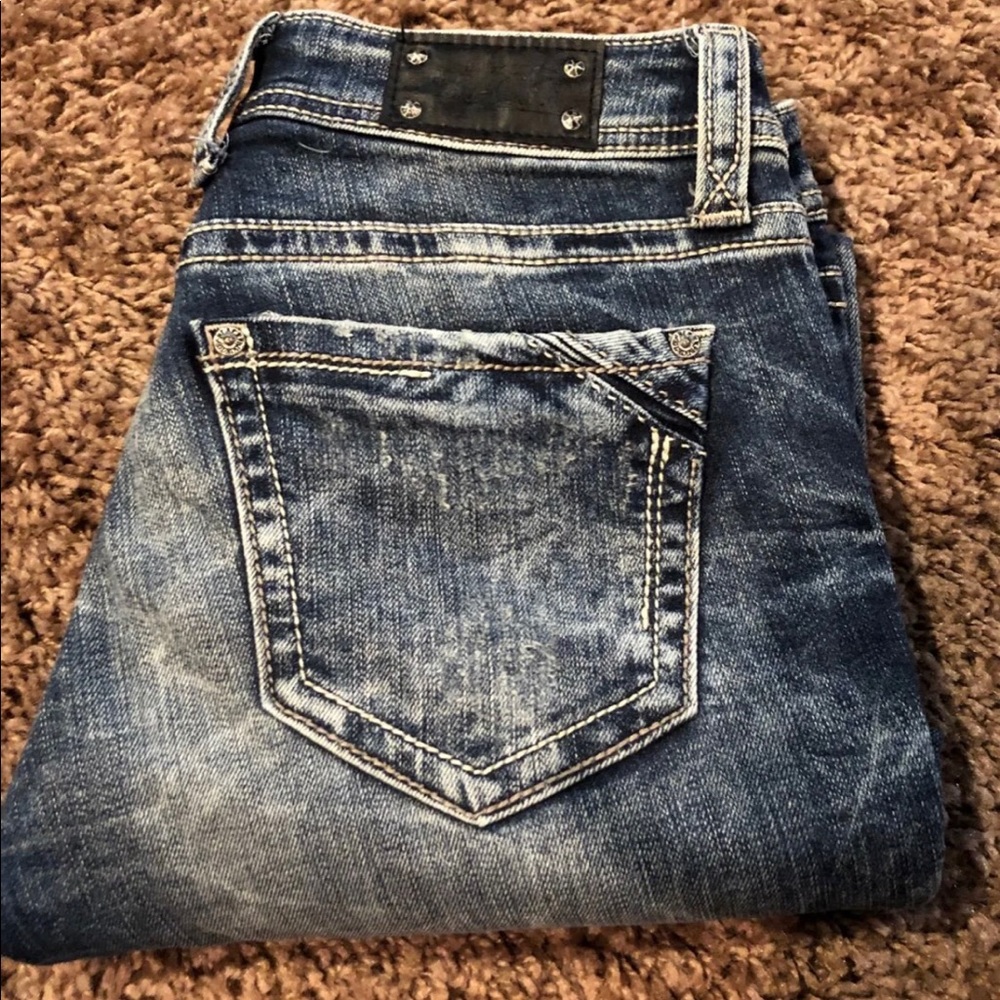 Buckle Black jean straight fit size 25 x 32 NWOT